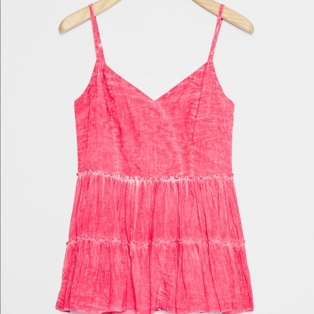Samant Chauhan Anthropologie Beau Tiered Cami Tank